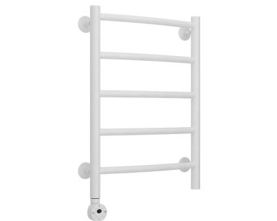 Полотенцесушитель электрический Стилье Формат 12, 40/60, ширина 40 см, высота 60 см, белый матовый, ТЭН слева/справа, 30513-6040/30512-6040