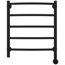 Полотенцесушитель электрический Стилье Формат 12, 50/60, ширина 50 см, высота 60 см, ТЭН справа, черный матовый, 31512-6050