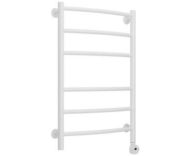 Полотенцесушитель электрический Стилье Формат 12, 50/80, ширина 50 см, высота 80 см, ТЭН справа, белый матовый, 30512-8050