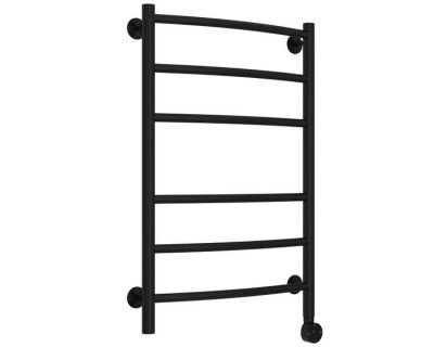 Полотенцесушитель электрический Стилье Формат 12, 50/80, ширина 50 см, высота 80 см, ТЭН справа, черный матовый, 31512-8050