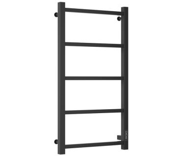 Полотенцесушитель электрический Стилье Формат 25, 40/80, ширина 40 см, высота 80 см, диммер справа, черный матовый, 31524-8040