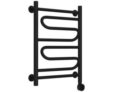 Полотенцесушитель электрический Стилье Формат 22, 40/60, ширина 40 см, высота 60 см, ТЭН справа, черный матовый, 31522-6040
