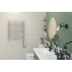 Полотенцесушитель электрический Стилье Формат 22, 60/80, ширина 60 см, высота 80 см, ТЭН справа, хром, 00522-8060