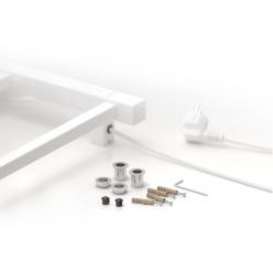 Полотенцесушитель электрический Стилье Формат 26, ширина 50 см, высота 80 см, диммер слева/справа, белый, 12527-8050/12526-8050