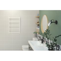 Полотенцесушитель электрический Стилье Формат 26, ширина 50 см, высота 80 см, диммер слева/справа, черный, 17527-8050/17526-8050