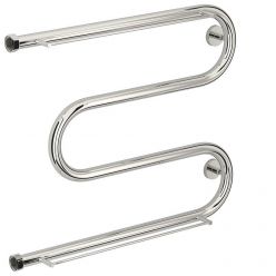 Полотенцесушитель водяной Сунержа М-образный+, высота 65 см, ширина 50 см, боковое подключение 50 см, 2 полки, цвет хром, 00-4008-5065