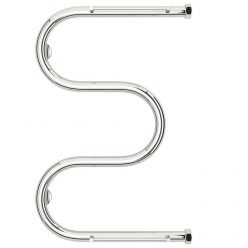 Полотенцесушитель водяной Сунержа М-образный+, высота 40 см, ширина 60 см, боковое подключение 60 см, 2 полки, цвет хром, 00-4008-6040