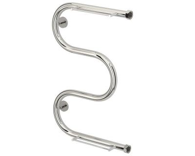 Полотенцесушитель водяной Сунержа М-образный+, высота 40 см, ширина 60 см, боковое подключение 60 см, 2 полки, цвет хром, 00-4008-6040