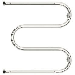 Полотенцесушитель водяной Сунержа М-образный+, высота 60 см, высота 60 см, боковое подключение 60 см, 2 полки, цвет хром, 00-4008-6060
