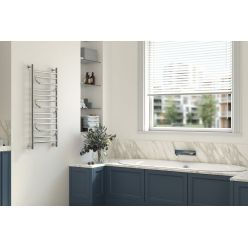 Полотенцесушитель водяной Сунержа Элегия+, ширина 40 см высота 100 см, универсальное подключение, хром, 00-0205-1040