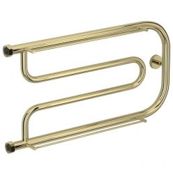 Полотенцесушитель водяной Сунержа Гусли+, ширина 65 см, высота 32 см, боковое подключение 32 см, цвет шампань, 020-0010-3265