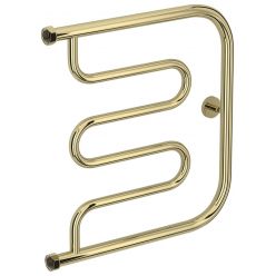 Полотенцесушитель водяной Сунержа Лира, высота 50 см, ширина 50 см, боковое подключение 50 см, цвет шампань, 020-0011-5050