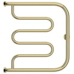 Полотенцесушитель водяной Сунержа Лира, высота 50 см, ширина 50 см, боковое подключение 50 см, цвет шампань, 020-0011-5050