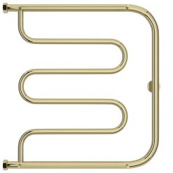 Полотенцесушитель водяной Сунержа Лира, ширина 60 см, высота 60 см, боковое подключение 60 см, 2 полки, цвет шампань, 020-0012-6060