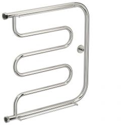 Полотенцесушитель водяной Сунержа Лира+, высота 60 см, ширина 60 см, боковое подключение 60 см, 2 полки, цвет хром, 00-4012-6060