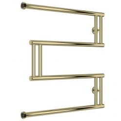 Полотенцесушитель водяной Сунержа High-Tech M+, ширина 60 см, высота 60 см, боковое подключение 60 см, цвет шампань, 020-0050-6060