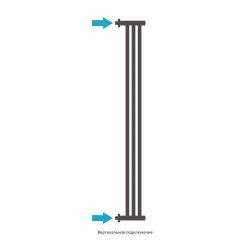 Полотенцесушитель водяной Сунержа Хорда, высота 120 см, ширина 19.5 см, боковое подключение 120 см, 4 вешалки,цвет хром, 00-4124-1200