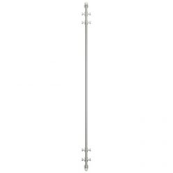 Полотенцесушитель водяной Сунержа Хорда, высота 180 см, ширина 19.5 см, боковое подключение 180 см, 4 вешалки, цвет хром, 00-4124-1800