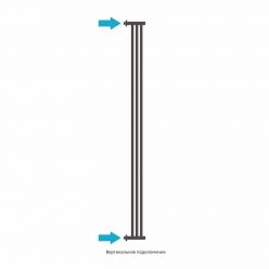 Полотенцесушитель водяной Сунержа Хорда, высота 180 см, ширина 19.5 см, боковое подключение 180 см, 4 вешалки, цвет хром, 00-4124-1800