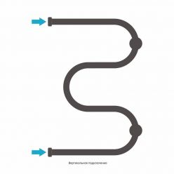 Полотенцесушитель водяной Сунержа М-образный, высота 60 см, ширина 40 см, цвет шампань, 020-0007-6040