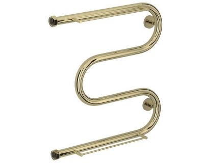 Полотенцесушитель водяной Сунержа М-образный, высота 50 см, ширина 50 см, 2 полки, цвет шампань, 020-0008-5050