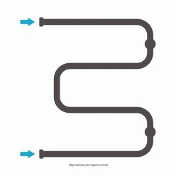 Полотенцесушитель водяной Сунержа Ш-образный, ширина 50 см, высота 60 см, цвет шампань, 020-0014-6050