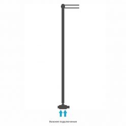 Полотенцесушитель водяной Сунержа Лайк EU50, ширина 15 см высота 120 см, нижнее подключение, хром, 00-0213-1200