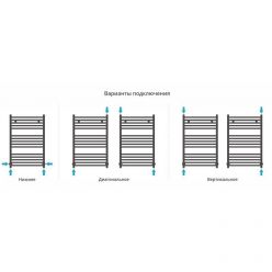 Полотенцесушитель водяной Сунержа Аркус, высота 80 см, ширина 50 см, цвет шампань, 020-0251-8050