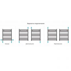 Полотенцесушитель водяной Сунержа Аркус, высота 80 см, ширина 60 см, цвет шампань, 020-0251-8060