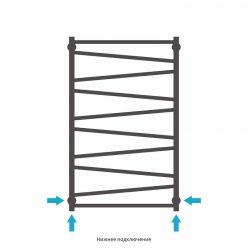 Полотенцесушитель водяной Сунержа Сирокко, высота 100 см, ширина 60 см, цвет шампань, 020-0253-1060