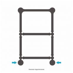 Полотенцесушитель водяной Сунержа Ренессанс 1304, высота 66 см, ширина 40 см, цвет шампань, 020-0280-6640