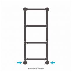 Полотенцесушитель водяной Сунержа Ренессанс 1304, высота 96 см, ширина 40 см, цвет шампань, 020-0280-9640