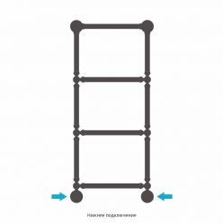 Полотенцесушитель водяной Сунержа Ренессанс 1386, высота 96 см, ширина 40 см, цвет шампань, 020-0281-9640