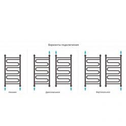 Полотенцесушитель водяной Сунержа Элегия+, ширина 40 см, высота 80 см, цвет шампань, 020-0205-8040