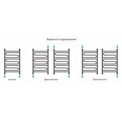 Полотенцесушитель водяной Сунержа Элегия+, 80 х 50 см, цвет шампань, 020-0205-8050