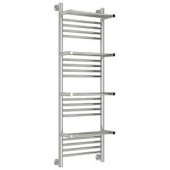 Полотенцесушитель водяной Сунержа Богема с 4 полками+, ширина 40 см высота 120 см, универсальное подключение, хром, 00-0224-1240
