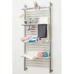 Полотенцесушитель водяной Сунержа Богема с 4 полками+, ширина 40 см высота 120 см, универсальное подключение, хром, 00-0224-1240