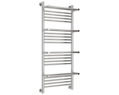 Полотенцесушитель водяной Сунержа Богема с 4 полками+, ширина 50 см высота 120 см, универсальное подключение, хром, 00-0224-1250