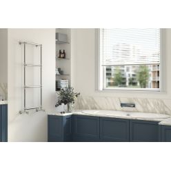 Полотенцесушитель водяной Сунержа Ренессанс 1304, ширина 50 см высота 125 см, нижнее подключение, хром, 00-0280-1250