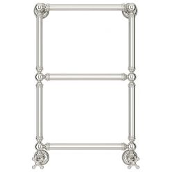 Полотенцесушитель водяной Сунержа Ренессанс 1304, ширина 40 см высота 65 см, нижнее подключение, хром, 00-0280-6640