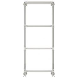 Полотенцесушитель водяной Сунержа Ренессанс 1386, ширина 50 см высота 125 см, с полкой, нижнее подключение, хром, 00-0281-1250