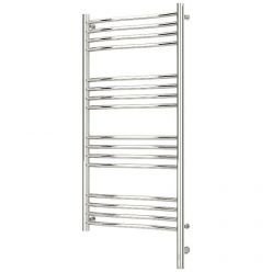 Полотенцесушитель электрический Сунержа Флюид 3.0, высота 100 см, ширина 50 см, диммер слева/справа, цвет хром, 00-5820-1050/00-5821-1050