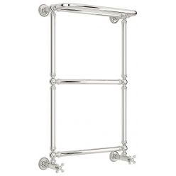 Полотенцесушитель водяной Сунержа Ренессанс 1386, ширина 50 см высота 85 см, с полкой, нижнее подключение, хром, 00-0281-8650