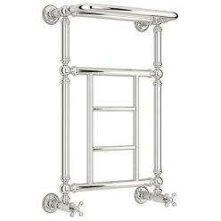 Полотенцесушитель водяной Сунержа Ренессанс 1452, ширина 40 см высота 65 см, с полкой, нижнее подключение, хром, 00-0282-6640