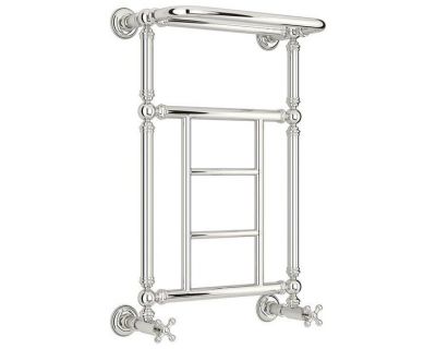 Полотенцесушитель водяной Сунержа Ренессанс 1452, ширина 40 см высота 65 см, с полкой, нижнее подключение, хром, 00-0282-6640