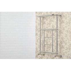 Полотенцесушитель водяной Сунержа Ренессанс 1452, ширина 40 см высота 65 см, с полкой, нижнее подключение, хром, 00-0282-6640