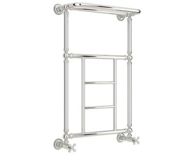 Полотенцесушитель водяной Сунержа Ренессанс 1452, ширина 50 см высота 85 см, с полкой, нижнее подключение, хром, 00-0282-8650