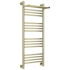 Полотенцесушитель водяной Сунержа Богема+, высота 100 см, ширина 40 см, с полкой, цвет шампань, 020-0223-1040