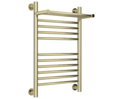 Полотенцесушитель водяной Сунержа Богема+, высота 60 см, ширина 40 см, с полкой, цвет шампань, 020-0223-6040