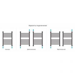 Полотенцесушитель водяной Сунержа Богема+, высота 60 см, ширина 40 см, с полкой, цвет шампань, 020-0223-6040